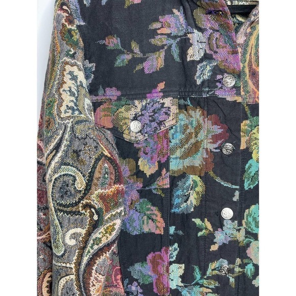 Vintage Allen Wah Multi Pattern Buttoned Jacket - Picture 5 of 7